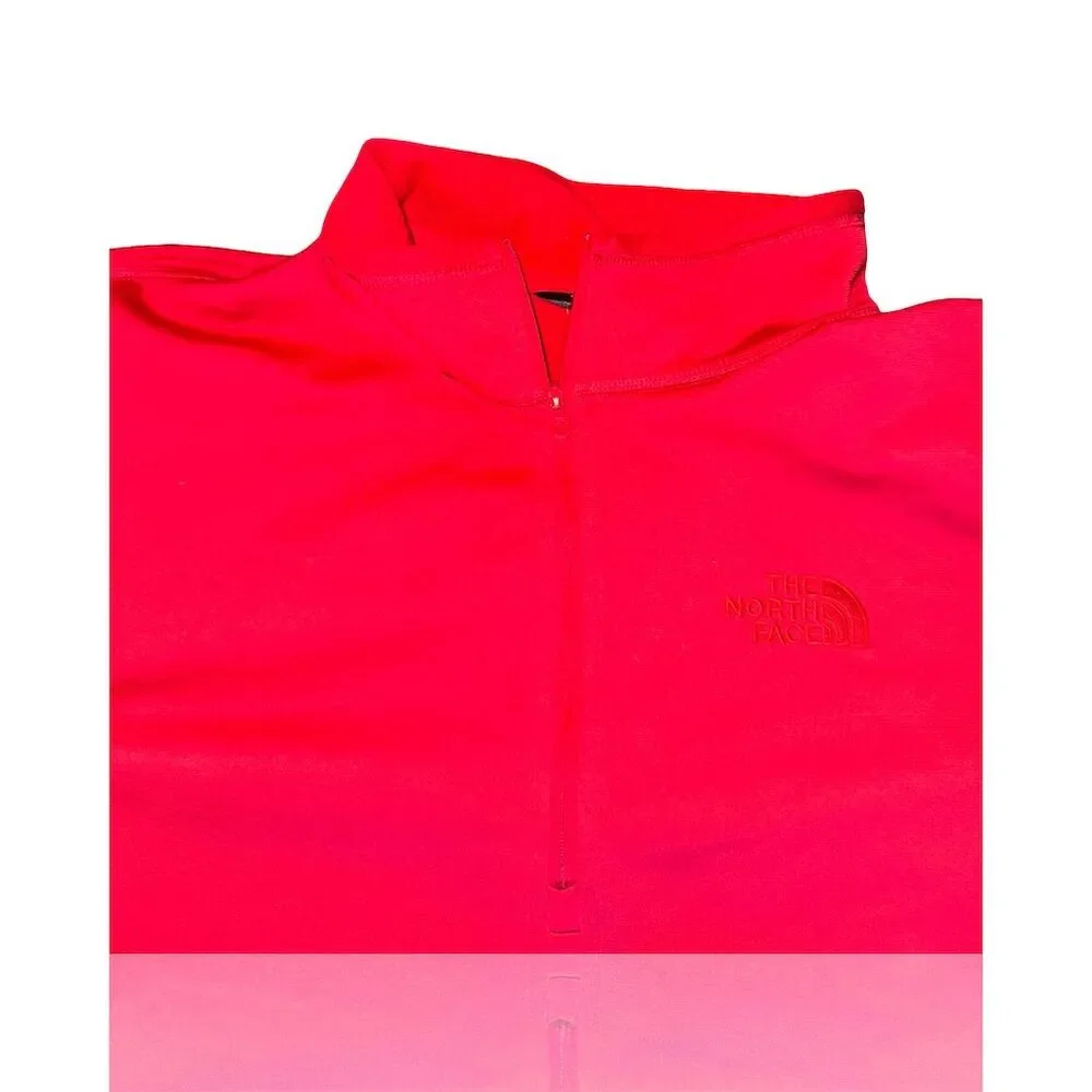 The North Face Men's 1/4 Zip Pullover Sweater Red Size L: Like New